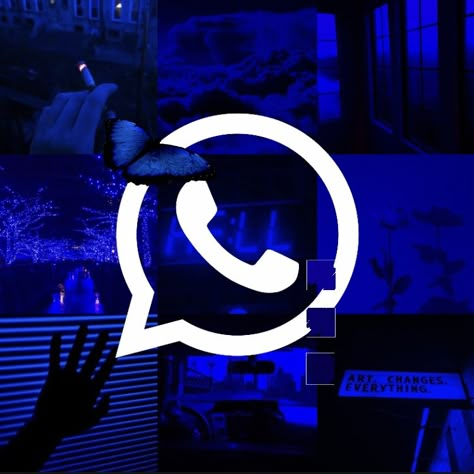 blue aesthetic ios 14 whatsapp app icon ——————————————————— #aesthetic #blue #ios14 #ios14icon #blueios14 #blueaesthetic #ios14aesthetic #whatsapp Dark Blue Whatsapp Icon, What App Logo Aesthetic, Neon Blue App Icons Aesthetic, Dark Blue App Icons Aesthetic Neon, Whatsapp App Icon Aesthetic, Aesthetic Whatsapp Icon, Neon Blue Aesthetic Icon, Dark Blue Aesthetic Icons For Apps, Whatsapp Logo Aesthetic