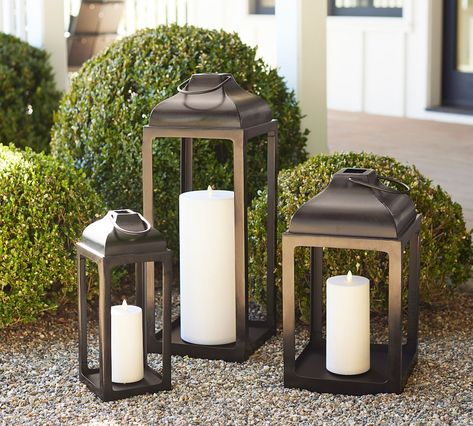 Outdoor lanterns front door