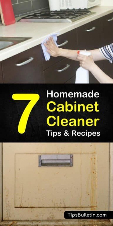 Homemade Cabinet Cleaner Recipes: 7 DIY Tips For Cleaning Cabinets Easily Homemade Wood Cleaner, Cleaning Patio Furniture, Diy Wood Floor Cleaner, Homemade Cabinets, Cabinet Cleaner, Diy Wood Floors, Cleaning Cabinets, Clean Kitchen Cabinets, Wood Cleaner