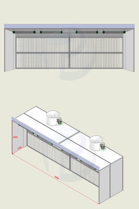 Painting Area, Spray Paint Booth, Powder Coating Equipment, Custom Exhaust, Oven Design, Paint Booth, Spray Booth, Air Duct, Powder Coating