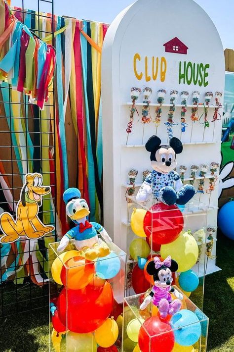 Mickey Mouse Clubhouse Decorations, Mickey Mouse Birthday Party Ideas, Mickey Mouse Party Decorations, Mickey Clubhouse, Birthday Mickey Mouse, Mickey Mouse Photos, Mickey Mouse Clubhouse Birthday Party, Mickey Mouse Clubhouse Party, Mickey Mouse Clubhouse Birthday