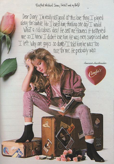 80s America, 1987 Fashion, Vintage Candies, 80s Ads, Early 90s Fashion, 1980s Aesthetic, Sweet Valley High, Colored Denim Jeans, 80s Inspired Outfits