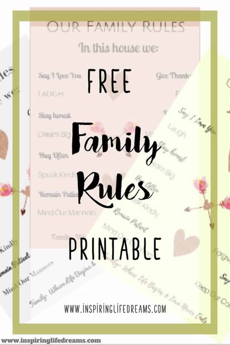 House Rules For Kids, Kids House Rules, Family Rules Printable, Family Worksheet, Rules For Kids, Family Command Center, Family Rules, Better Parent, Charts For Kids