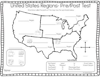 This pack is over 100 pages of U.S. region fun!!! The 5 regions included are the Northeast, Southeast, Midwest, Southwest, and West. For each region, I've included an interactive book filled with lots of information, a word search, craft, different writing activities to go along with the craft, and ... Usa Geography Activities, Regions Of The United States, United States Regions, Classical Homeschool, Us Regions, 3rd Grade Social Studies, Geography Worksheets, Geography Activities, 4th Grade Social Studies