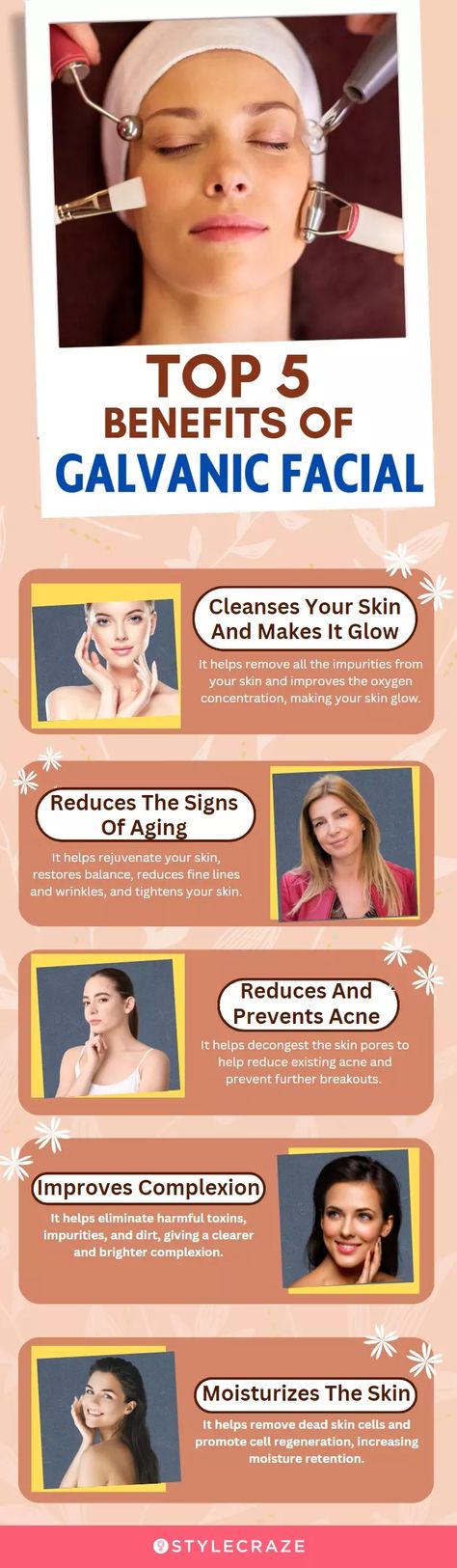 Benefit Of Facials, Galvanic Facial Benefits, Facial Benefits Skincare, Contraindications For Facial, Facial Gains Guide, Galvanic Facial, Facial Benefits, Cell Regeneration, Prevent Acne