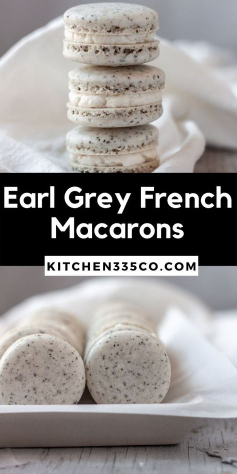 Earl Grey Macaron, Grey Macarons, Best Macaron Recipe, Macaroons Flavors, Honey Buttercream, French Macaroon Recipes, Macaron Recipes, American Buttercream, Macaron Filling