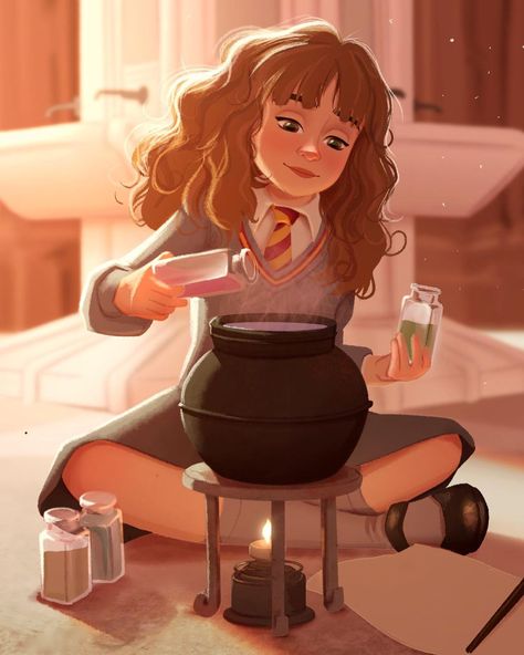 Lauren | Digital Illustrator on Instagram: “Welcome to my new(er) illustration insta! I’ve been wanting to separate my personal posts from art for a while, and I plan to use this…” Hermione Granger Illustration, Harry Potter Hermione Granger, Harry Potter Hermione, Harry Potter 2, Illustrators On Instagram, Harry Potter Fan Art, Harry Potter Hogwarts, Hermione Granger, Harry Potter Fan