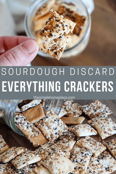 These simple everything seasoned sourdough discard crackers are tangy, crunchy, salty and full of flavor, making them the perfect snack! When I first started using my sourdough starter, I had a dilemma on my hands, as many newbies do, about what to do with my sourdough discard. One way I discovered to use it up was to make sourdough discard crackers! I never realized how easy crackers were to make, but I’m sure glad I gave them a try.I’ve tried cheddar crackers, herby cra… Sourdough Everything Crackers, Little Spoon Farm Sourdough Crackers, Sourdough Discard Pop Tarts Easy, Everything Bagel Sourdough Crackers, Discard Crackers Recipes, Easy Crackers, Everything Sourdough, Sourdough Discard Crackers, Discard Crackers