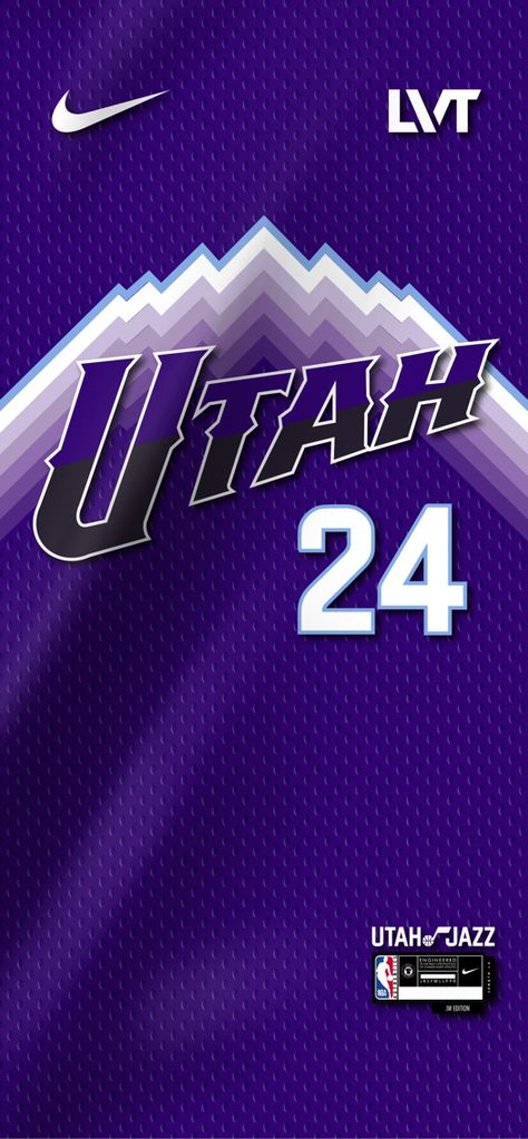 Nba Jersey Wallpaper Iphone, Purple Jersey Design Basketball, Utah Jazz Wallpaper, Utah Jazz Logo, Jordan Clarkson Utah Jazz, Nba Uniforms, Utah Jazz Basketball, Purple Logo, Inter Milan