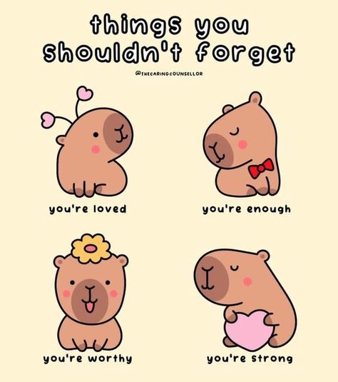 Words Of Encouragement Workplace, Cute Support Message, Capybara Quotes, Positive Images Pictures, You Are Doing Great, Positive Cute Quotes, Wholesome Motivation, Cute Encouragement, Cute Positivity