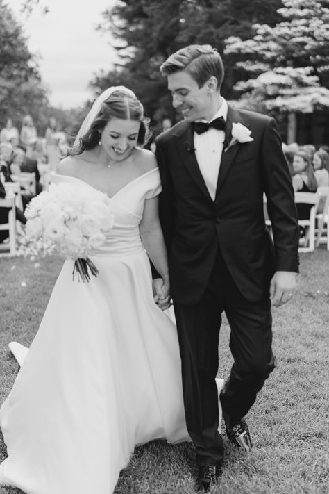 Black and white blurry photo as bride and groom walk away after Bradley Estate wedding. Boston Wedding Photographer. Summer Outdoor Wedding, Black Tie Dress Code, Ceremony Photos, Wedding Ceremony Photos, Summer Wedding Outdoor, Pink Bride, Boston Wedding Photographer, Charleston Wedding Photographer, Wedding Day Inspiration