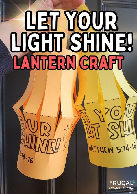 Printable "Let Your Light Shine" Paper Lantern Craft | Bible Craft from Matthew 5:14-16 | Digital Download Sunday School ActivityCreate a meaningful and fun craft with our printable "Let Your Light Shine" Paper Lantern! Based on Matthew 5:14-16, this Bible craft teaches children the importance of being a light in the world. The lantern features the words "Let your light shine" and a reference to Matthew 5:14-16, with charming stars and light bulbs that remind kids to shine brightly for Jesus. Pe Easy Sunday School Crafts, Paper Lantern Craft, Christian Games, Tea Light Crafts, The Sermon On The Mount, Lantern Craft, Truck Beds, Sunday School Crafts For Kids, Light Of Christ