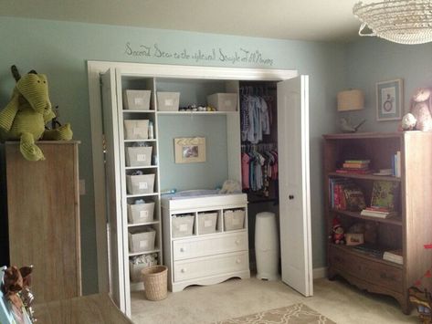 Harry Potter Baby Nursery Theme Nursery With Dresser In Closet, Nursery Closet Changing Station, Nursery Closet Organization With Changing Table, Closet Change Table, Nursery Closet Changing Table, Built In Changing Table In Closet, Changing Station In Closet, Nursery Closet With Changing Table, Changing Table In Closet Nursery