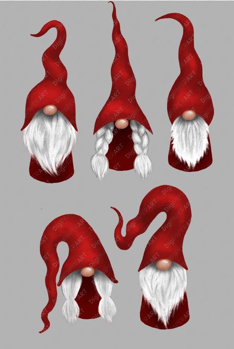 Graphic Decoration, Art Ideas For Teens, Gnomes Clipart, Teal Christmas, Clay Christmas Decorations, Planners Stickers, Gnome Clipart, Nordic Gnomes, Christmas Rock