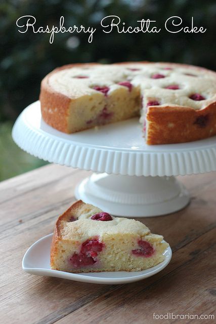 Raspberry Ricotta Cake Raspberry Ricotta Cake, Raspberry Ricotta, Ricotta Cake Recipes, 4 Cake, Sweet Surrender, Sweet Pastry, Baking 101, Ricotta Cake, Food Sweet