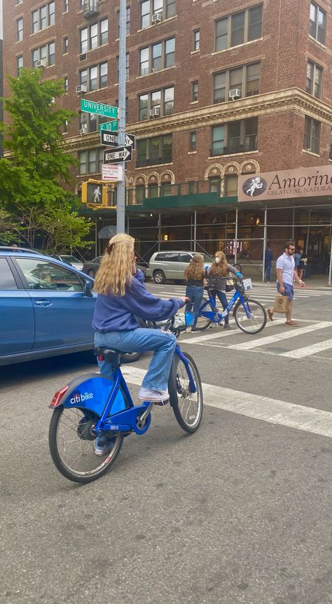 Paris Aesthetic Summer, Riding Bike Aesthetic, Bike Riding Aesthetic, Aesthetic Bike Ride, Biking Aesthetic, Aesthetic Bike, Aesthetic Paris, New York Wallpaper, City Baby