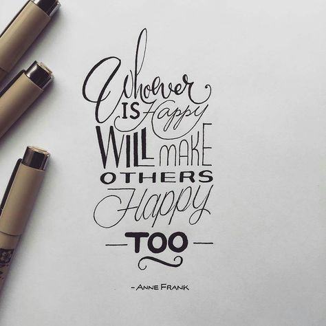 Spread the happiness! Amazing artwork by @penmanships Whiteboard Quotes, Pencil Calligraphy, Brush Lettering Quotes, Diy Calligraphy, Hand Lettering Inspiration, Typography Love, Calligraphy Quotes, Hand Lettering Quotes, Letter Form