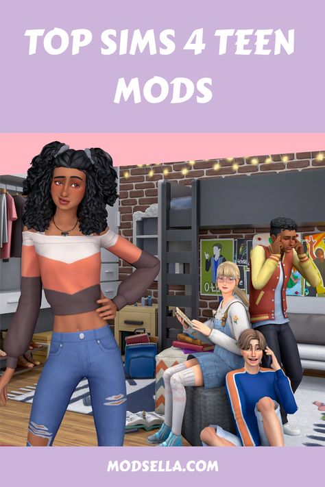 Finding The Sims 4 teen gameplay a bit boring? Want to spice up your teens’ experience with some new features? We’ve solved that problem! We’ve put together the ultimate list of Sims 4 teen mods Sims4 Pre Teen Mod, Teenage Cc Sims 4, First Crush Mod Sims 4, Teenage Sims 4 Cc, Sims 4 Funny Mods, Sims 4 Cc Pre Teen Mod, Sims 4 Rp Ideas, Sims 4 Crush Mod, Pre Teen Sims 4 Mod