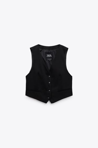 Women's Gilets & Vests | ZARA South Africa Fitted Vest, Black Waistcoat, Plain Outfits, Reversible Vest, Cropped Vest, Long Vests, Outerwear Vest, Black Vest, Vest White