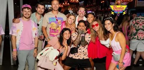 A Barbie-themed Pub Crawl is coming to San Francisco - CrawlSF Bar Crawl Themes Ideas, Pub Crawl Themes, Bachelorette Party Bar Crawl, Zombie Pub Crawl, Barbie And Ken Costume, Totally Hair Barbie, Bar Crawl, Trendy Bar, Drink Specials