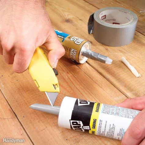 Reusable Caulk Tube Caulking Tips, Chimney Repair, Easy Home Improvement, Paint Tips, House Tips, Diy Techniques, Home Fix, Family Handyman, Diy Home Repair