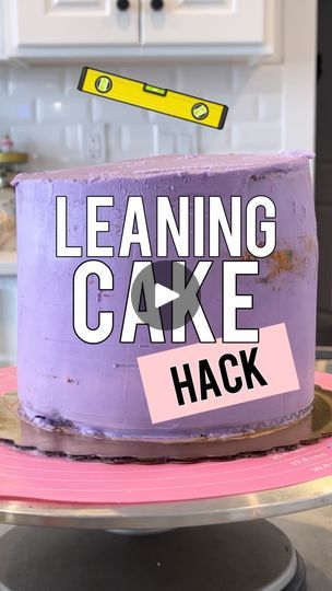 Lopsided Cake, Level Up Cake, 3 Layer Cakes, Piping Frosting, Up Cake, Cake Hacks, Frozen Cake, Level 5, Paper Cake