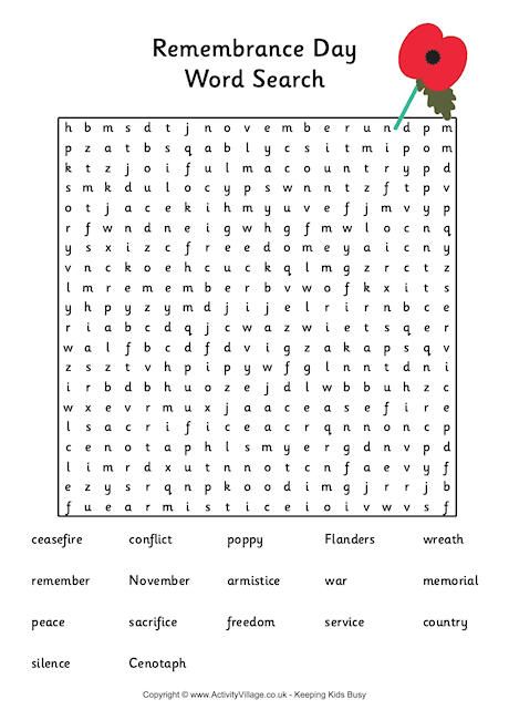 Remembrance Day word search pdf link Paper Plate Poppy Craft, Remembrance Day Poems, Poppy Craft For Kids, Peace Crafts, Beaver Scouts, Remembrance Day Activities, Remembrance Day Art, Ww1 Art, Poppy Craft