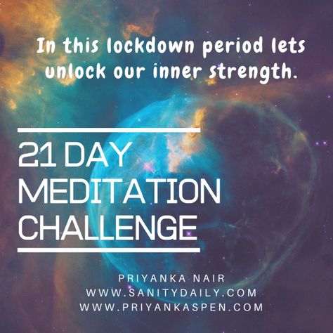 Hi everyone, So we are locked down for next 21 days, I am sure everyone is taking all the necessary steps to stay safe. Meanwhile, I thought of being a little helpful in saving your sanity by this 21 days Meditation Challenge. I will be sharing some tips and daily The post 21 Day Meditation Challenge appeared first on Virtual Siyahi. Meditation Pictures, Meditation Challenge, Meditation Quotes Mindfulness, Mindful Meditation, Breathing Meditation, Tik Tok Videos Funny, Meditation Mantras, Meditation For Beginners, Tik Tok Videos