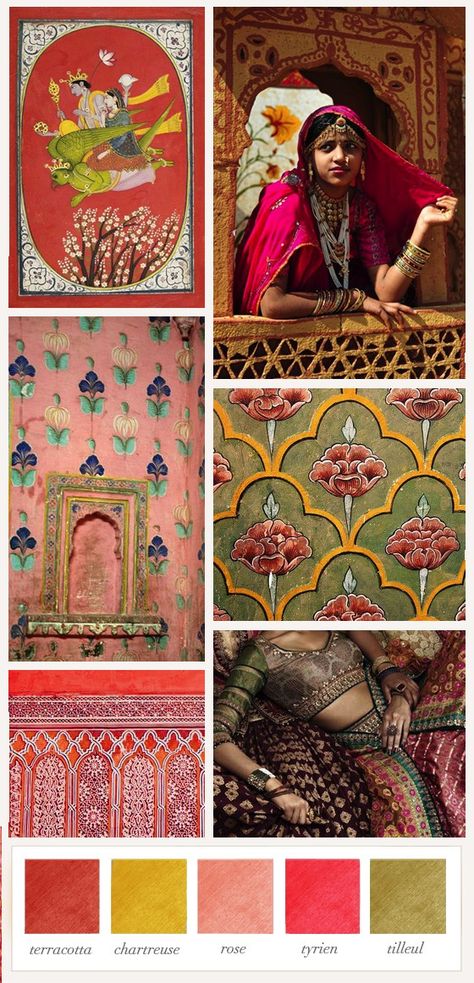 Rajasthani Colour Palette, Desi Colour Palette, Bollywood Color Palette, Bright Indian Colour Palette, Traditional Indian Colour Palette, Indian Colour Palette Inspiration, South Asian Patterns, India Colour Palette, Historic Color Palette