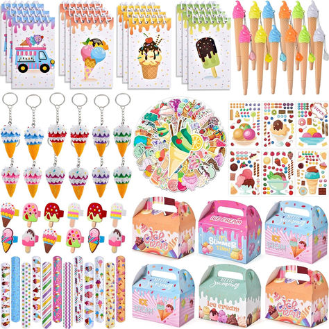 134 Ice Cream Party Favors Two Sweet Birthday Party Supplies Notebook Pen Box Ring Keychain Sticker Toy Goodie Bag Stuffer Pinata Filler Kid Girl Candyland Donut Party Favors Carnival Prize #ad #icecream #icecreambirthday #icecreambirthdayparty #icecreamparty #icecreambirthdaypartyfavors #icecreambirthdaypartysupplies #girlsbirthdayparty #girlsparty #girlsbirthdaypartytheme Two Sweet Birthday Party, Ice Cream Party Favors, Sweet Birthday Party, Two Sweet Birthday, Ring Sticker, Scream 4, Donut Party Favors, Donut Ice Cream, Pinata Fillers