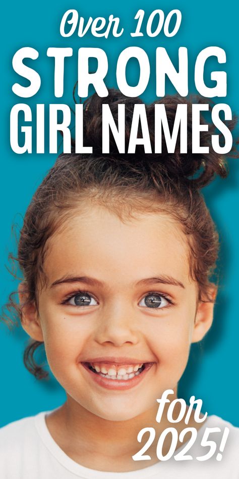 Searching for the best kids names out there? Check out these sweet and strong girl names! Find beautiful yet formidable first names and pretty middle names for your baby girl, including vintage names, rare names, masculine names, and cute names. Each of these baby girl names is listed with meaning and origin. Some of our favorite cute unique baby names are included—add these girl baby names to your baby names list for 2025! Pretty Middle Names, Masculine Names, Strong Girl Names, Baby Names List, Rare Names, Unique Girl Names, Names List