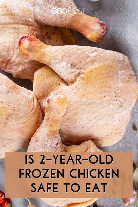 Is 2-year-old frozen chicken still good to eat? While it may be safe, the quality and flavor might not be the best. Check out the blog to discover tips on how long to store chicken in the freezer and how to make the most of older frozen chicken in your grilling recipes! Defrost Chicken Quickly, Chicken In A Hurry, How To Defrost Chicken, Grilling Frozen Chicken, Wings Recipe Grilled, Thawing Chicken, Cooking A Frozen Turkey, Defrost Chicken, Undercooked Chicken