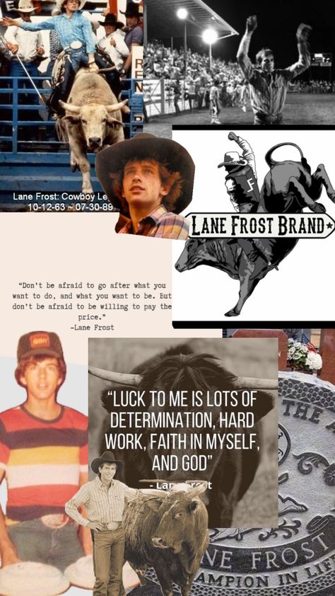 #lane #lanefrost #lanefrostquotes Lane Frost Wallpaper, Lane Frost Quotes, Modern Cowboy Style Men, Frost Wallpaper, Frost Quotes, Country Music Playlist, Country Lyrics Quotes, Rodeo Quotes, Lane Frost