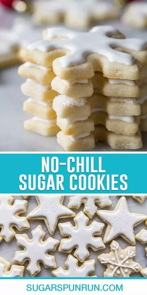 Christmas Receipts, No Spread Sugar Cookies, No Spread Sugar Cookie Recipe, Sugar Cookie Recipe No Chill, Rolled Sugar Cookie Recipe, Roll Out Sugar Cookies, Soft Sugar Cookie Recipe, Buttery Sugar Cookies, Christmas Bakery