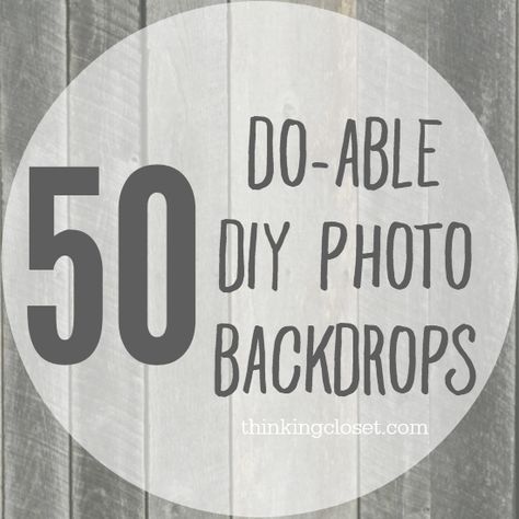 50 Do-Able DIY Photo Backdrops | A collection of inspiration from across blogland for bloggers and shop owners looking to shoot professional-looking photos using backdrops they already have or can easily and inexpensively make themselves! A goldmine of information! Photography Backdrops Diy, Photo Props Diy, Diy Photo Backdrop, Photoshoot Backdrops, Background Diy, Blog Photos, Photo Backdrops, Foto Tips, Diy Backdrop