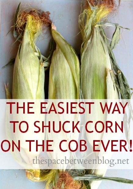 so easy I don"t believe it! Shuck Corn, Shucking Corn, Cooking 101, Corn On The Cob, Kitchen Helper, Craft Stuff, Side Recipes, Veggie Sides, Baking Tips