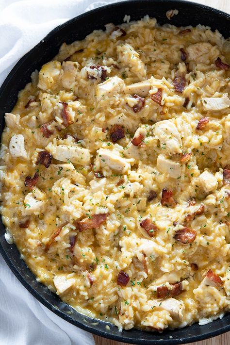 Ranch Chicken Rice, Ranch Rice, Bacon Rice, One Pot Chicken And Rice, Bacon Ranch Chicken, The Salty Marshmallow, Salty Marshmallow, Chicken And Rice Recipe, Chicken Casseroles