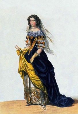 17th century clothing. French Baroque costume. Ancien Régime fashion 1660s Fashion, 17th Century Dress, 17th Century Clothing, 1700 Fashion, Baroque Dress, 17th Century Fashion, Court Dresses, French Outfit, Spanish Fashion