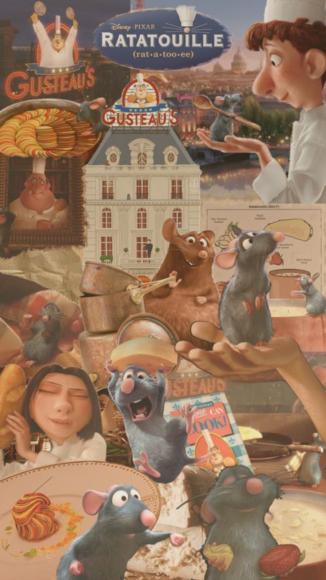 @DonaldEmoDuck part 1 : ratatouille #disney #ratatouille Ratatouille Movie, Disney Ratatouille, Disney Phone Backgrounds, Ratatouille Disney, Cute Disney Characters, Disney Live, Cute Fall Wallpaper, Disney Collage, Disney Images