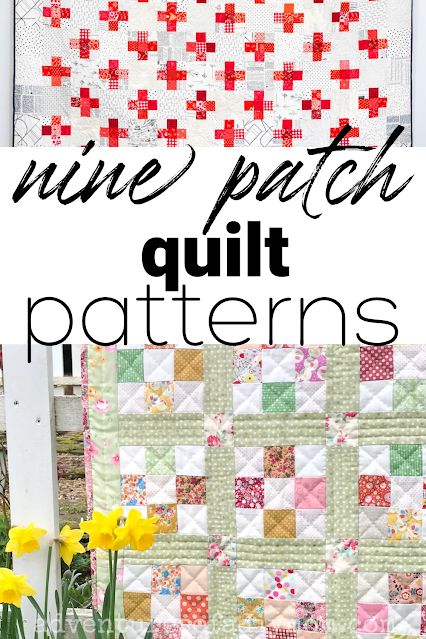 Take a simple nine-patch quilt block and turn it into an amazing quilt. These unique ideas are ideal for beginners. Disappearing 9patch Quilt, 9 Patch Quilt Ideas Block Patterns Simple, 9 Patch On Point Quilt Pattern, Nine Patch Quilt Patterns Free, Nine Block Quilt Pattern, Nine Patch Quilts Ideas, 10 Inch Quilt Block Patterns Free, Nine Patch Quilt Patterns Ideas, 9 Patch Quilt Ideas Block Patterns