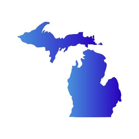 Up North Michigan, Michigan Map, State Of Michigan, Up North, Vector Art, Michigan, White Background, Vector Free, For Free