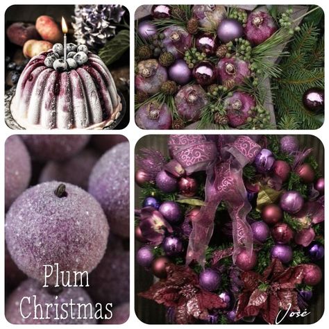 Sugar Plum Christmas, Plum Christmas, Mood 2024, Sugarplum Christmas, Christmas Cottages, Christmas Boards, Christmas Purple, Rosé Christmas, Purple Fruit