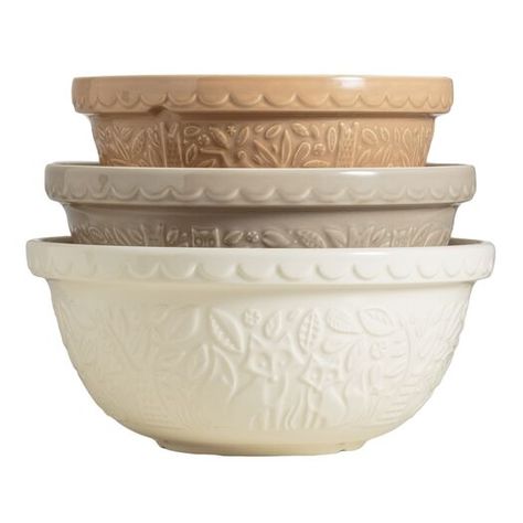 Mason Cash In the Forest Mixing Bowls 3 Piece Set by World Market Ceramic Mixing Bowls, Mixing Bowl Set, Mason Cash, Batter Bowl, Set Ideas, Mixing Bowls Set, Decoration Inspiration, Humble Abode, Mixing Bowls