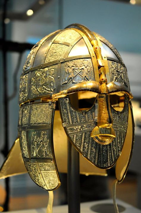 12 Facts About the Sutton Hoo Ship Burial Treasure | Mental Floss Anglo Saxon Tattoo, Woodbridge Suffolk, Anglo Saxon Kings, House Of Plantagenet, Sutton Hoo, Early Middle Ages, Archaeological Discoveries, English History, Ancient Egyptian Art