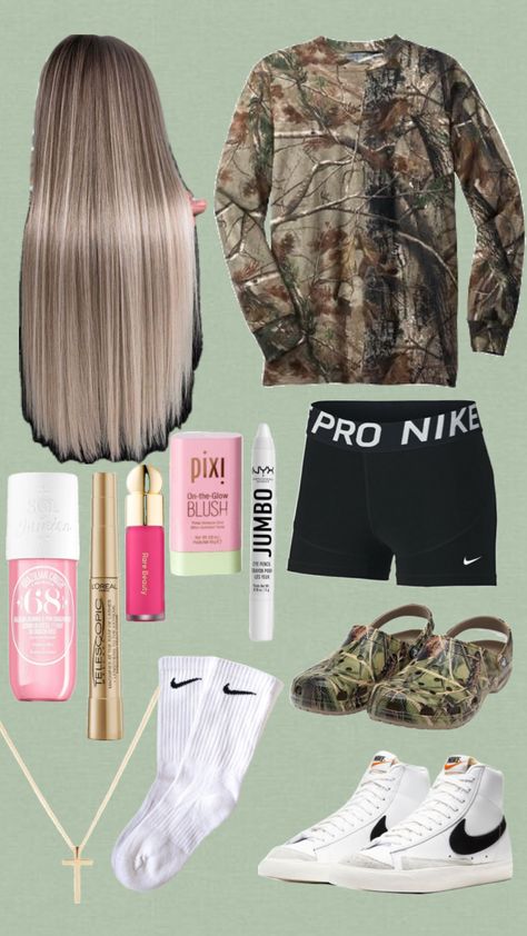 Lazy Western Outfits, Camo Outfit Ideas, Cute Camo Outfits, Country Summer Outfits, Camo Outfit, Country Outfits Women, Cute Cowgirl Outfits, Summer Outfits Ideas, Casual Country Outfits