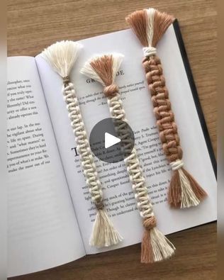 Macrame bookmark step by step tutorial  #viralreels #design #tutorial #Pattern #macrame #pattern | By Fashion windFacebook Macrame Bookmark Tutorial, Macrame Bookmark, Bookmark Tutorial, Diy Bookmarks, Diy Macrame, Macrame Art, Macrame Patterns, Macrame Diy, Macrame