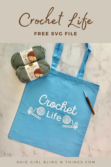 Crochet Svg, Okie Girl, Free Svg Downloads, Crochet Quote, Cricut Svg Files Free, Svg Downloads, Cricut Free, Diy Cricut, Cricut Tutorials