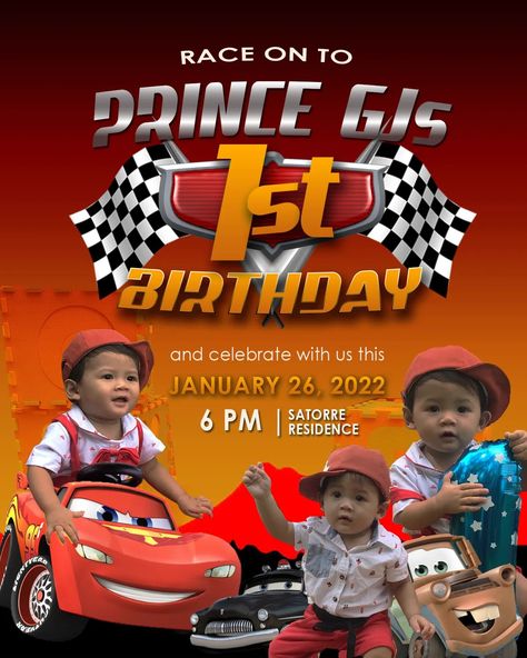 Cars Theme Invitation, Car Theme Invitation, Invitation Layout, Cars Birthday Invitations, Car Birthday Theme, Car Birthday, Boy Car, Car Themes, Birthday Idea