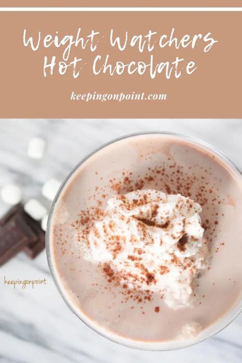 Weight Watchers Hot Chocolate Low Calorie Hot Chocolate Recipe, Sugar Free Hot Cocoa Mix Recipe, Healthy Hot Chocolate Recipe, Low Points Weight Watchers, Keeping On Point, Hot Cocoa Mix Recipe, Hot Chocolate Recipe Homemade, Healthy Hot Chocolate, Weight Watchers Meal Plans