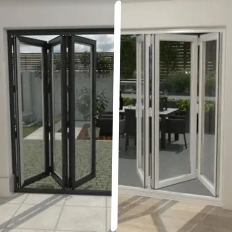 Aluminium Or Upvc Bifold Doors: Which Should You Choose? Upvc Folding Door, Small Bifold Doors Onto Patio, Bifold Doors Onto Patio, White Bifold Doors, Aluminium Bifold Doors, External Bifold Doors, Wooden Bifold Doors, Upvc Sliding Doors, Bifold Patio Doors